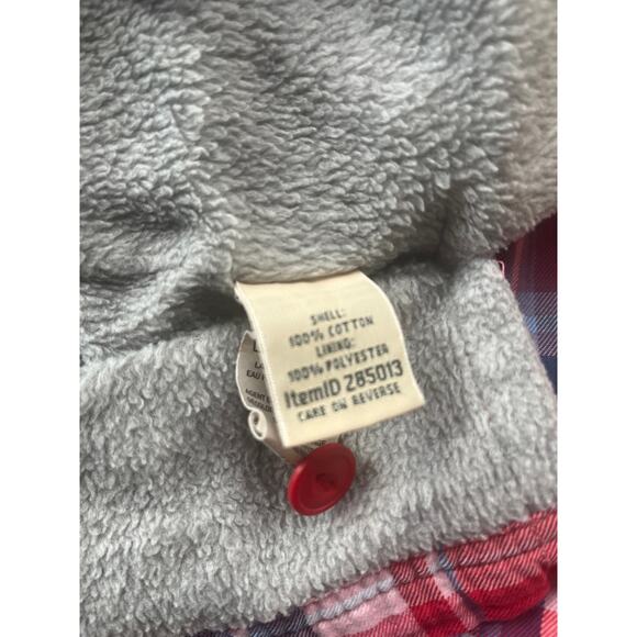 L.L. Bean Fleece Lined Button Down Long Sleeve Shirt Jacket Women's Size M - Picture 6 of 6